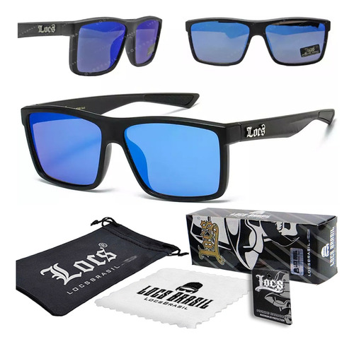 Óculos Escuro Locs Brasil - Dude Espelhado 91155  - Premium