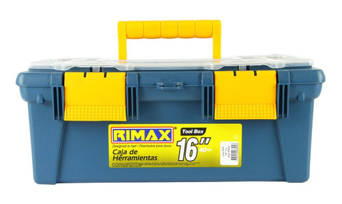 Caja Rimax 3390 16" Panal Organizador Amarillo Azul