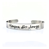 Pulsera Acero Personalizada Grabado Laser