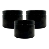 Tarro L Negro Pomadera 150 Ml Cosmetico Cremas Balsamos X 1!