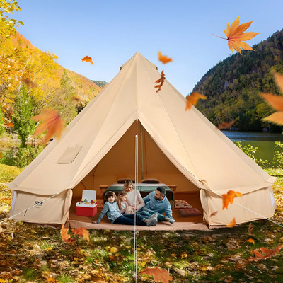 Tienda De Campaña 5 Mtr Casa De Acampar Impermeable Beige | Envío gratis