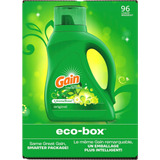 Gain Detergente Para Ropa Jabón Líquido Eco-box, Eficiencia 