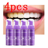 4 Peças Lanthone V34 Mousse De Clareamento Dos Dentes 50ml