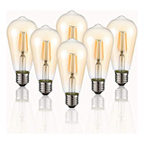 Bombilla Led Edison Vintage Hession, Paquete De 6 Unidades,