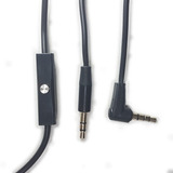 Cable Miniplug 3,5  Macho - Macho Con Microfono 1,2 Mts Negr