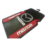 Kit Tapetes 4pzas Mazda Rojo Universales