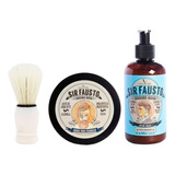 Sir Fausto Kit Crema De Afeitar + After Shave Brocha 6c