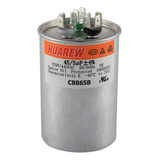 Huarew 45+5 Uf ± 6% 45/5 Mfd 370/440 Vca Cbb65 Condensador R