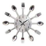 Reloj De Pared De Cocina, Cubiertos Creativos Modernos Extra
