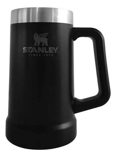 Caneca Térmica De Cerveja Stanley Preta 709ml