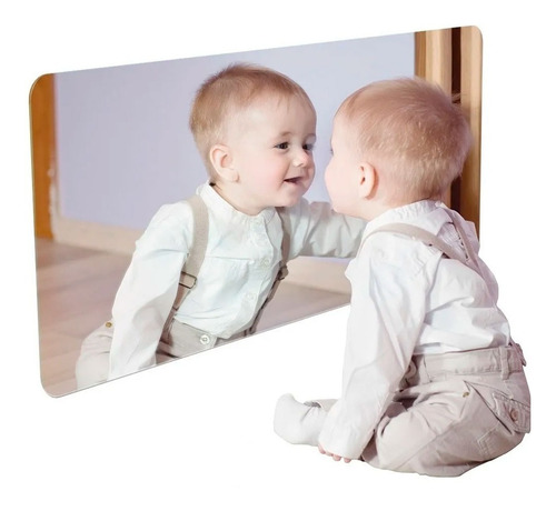 Espelho Decorativo Bebê Montessoriano Grande Acrílico 1m