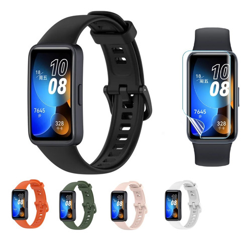 Correa Para Huawei Band 8 De Silicona + Lamina