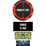 3 Faixas De Cilindros + Painel  Free Fire 