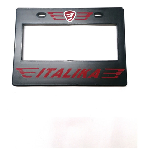 Porta Placa Moto Universal Placa Grande Italika Rojo