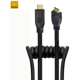 Cabo Espiral Mini-hdmi X Micro-hdmi 2.0 4k Hd De 25cm