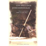 Libro Apellidos Judeoespaã¿oles,los