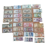 Coleção Cédulas Dinheiro Antigo Estrangeiro