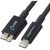 Cable Usb Tipo C A Micro B 3.1 gen2 - 3 Pies, Color Negro