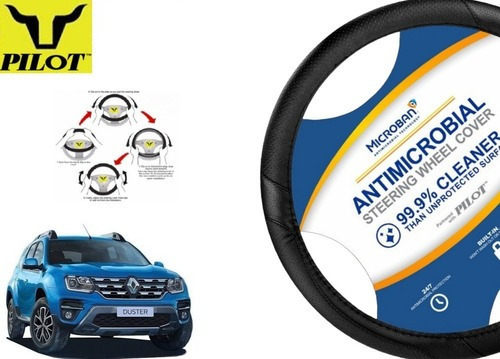 Funda Cubrevolante Negro Antimicrobial Renault Duster 2015