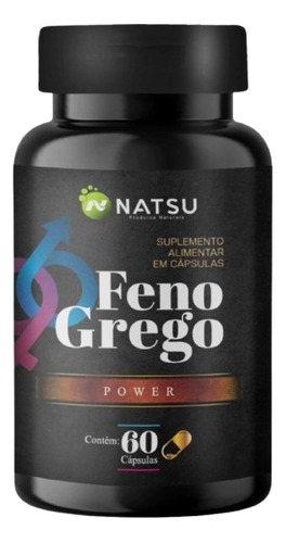 Feno Grego Woman Sabor Without Flavor 60 Capsulas Natsu Produtos Naturais