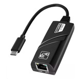 Adaptador Usb-c 3.1 Tipo C  Red Lan Rj45 Gigabit 10/100/1000