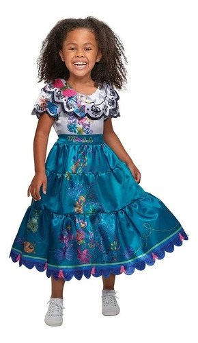 Vestido Niña Mirabel Encanto Talla 4 - 6 Años + Muñeca 35cm