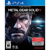Metal Gear Solid V Ground Zeroes Playstation 4 Standard Edit