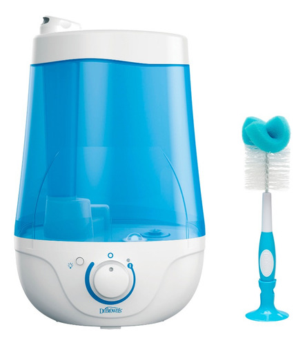 Set Humidificador Y Cepillo Limpiador De Teteros Dr. Browns Color Azul