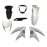 Kit De Plasticos Completo Zanella Zr150/zr200 Blanco Mtc