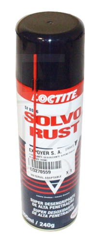 Lubricante En Aerosol Loctite Solvo Rust X 300 Ml