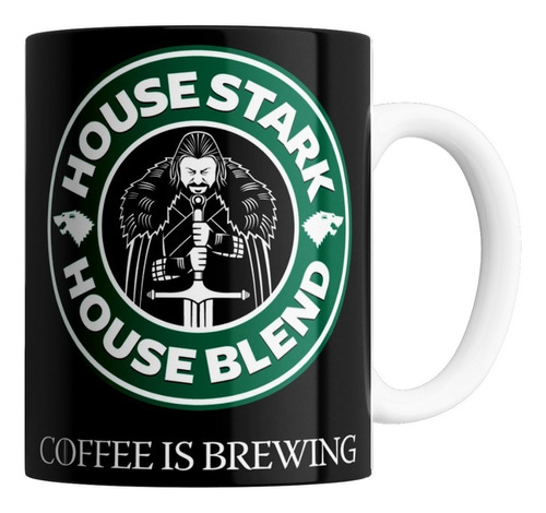 Taza De Ceramica - House Stark Coffee - Games Of Thrones