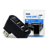 2 Mini Hub Usb 3 Portas Alta Velocidade 2.0 Giratorio