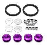 Kit Sujeta Paragolpes X2 Unidades Tuning Deportivo Violeta