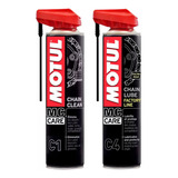 Kit Motul Desengrasante C1 Y Lubricante De Cadena C4 400ml