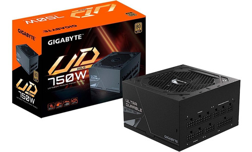 Fonte 750w Gigabyte Ud Modular Eficiência 90% 80 Plus Gold