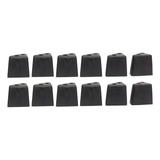 Pata Para Muebles Sala Triangular Plástico 5.7cm Negro 12 Pz