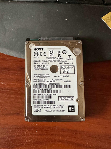 Disco Duro Sata Hgst 750gb