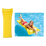 Boia Colchonete Amarelo P/ Piscina Inflável 1,83 M Intex