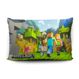 Funda De Almohada Minecraft 70x45cm Vudú Love 