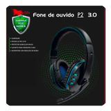 Headset 7.1 Com Fio Stereo Guerra Dos Games Ps4 Ps3 P2 3.0