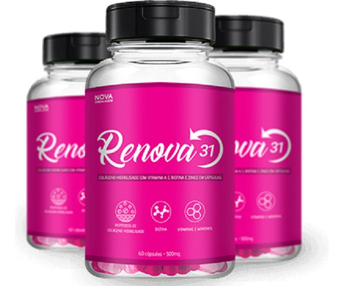 Renova Colágeno 2 Un 100% Original-promoção Relampago Sabor Sem Sabor