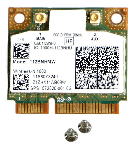 Intel Centrino Wireless-n 1000 802.11 B/g/n 112bnhmw Medio M