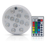 Luz Led Flotante Rgb A Pilas Pileta Jacuzzi Fuente Pecera