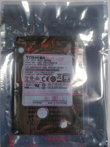 Hd Note Sata 3 320gb Toshiba Slim Mq01abf032