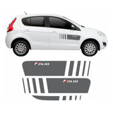 Kit Adesivo Faixa Lateral Traseira Novo Fiat Palio