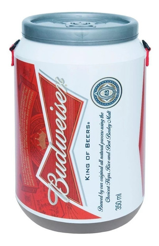 Cooler Termico 24 Latas Budweiser 50x30x30cm