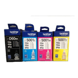 Tintas Originales Brother T310 T510 T710 T4500dw Btd60bk Bt5001y Bt5001c Bt5001m