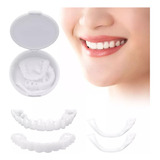 2pcs Carillas Dientes Postizos De Sonrisa Superior Inferior