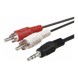 Cable De Audio 2 Rca Macho - Mini Plug Stereo 3,5 Mm De 1.50