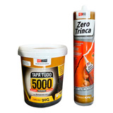 Massa Tapa Tudo 5000 Pote De 90g + Bisnaga Zero Trinca 420g Cor Branco